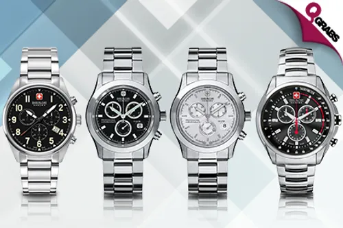 From QR489 Be Serious About Time with Swiss Military Watches for Men - Available in 8 Sleek Designs! (Up to QR2335 Value)